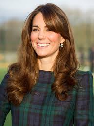 Kate Middleton Long Curls With Bangs Kate Middleton Hair Brown Wavy Hair Long Hair Styles