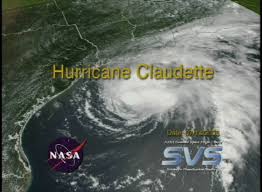 Cyclone claudette (1979), caused severe damage to mauritius and. Svs Hurricane Claudette From Aqua Modis