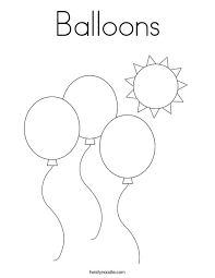 Choose the coloring page of the balloon you want to paint, print and paint for your enjoyment. Balloons Coloring Page Twisty Noodle