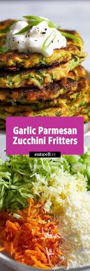 These Crispy Zucchini Fritters Are Easy To Make Low Calorie And Perfect For Going Alongside Of Grilled Steak Or Chicken Fritter Recipes Veggie Dishes Recipes