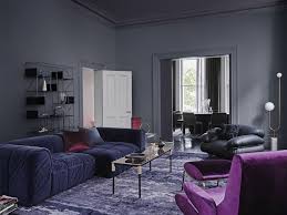 As with any paint or coating project, the key to good results is paying attention to the three ps: Dulux 2018 Colour Forecast Reflect Dark Grey Living Room With Purple Velvet Couch Inspirations Living Room Colors Gray Rug Living Room Dark Grey Living Room