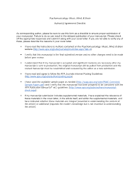 Editors receive numerous cover letters, so it is important to frame a letter that draws an editor's interest to your research. Https Www Apa Org Pubs Journals Features Pmu Author Agreement Checklist Pdf