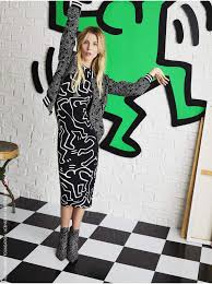 Pattern Dress Artist Keith Haring Who Got His Start Doing Graffiti In The New York City Subways In The 80s Hi Free Dresses Cutout Dress Formal Dresses Prom
