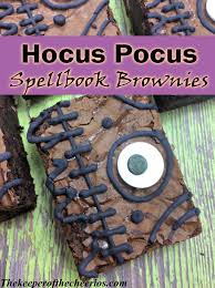 Hocus Pocus Spellbook Brownies The Keeper Of The Cheerios In 2020 Hocus Pocus Brownies Spell Book