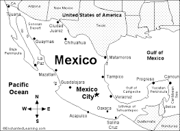 Large detailed map of mexico with cities and towns. Mexico Map Zoomschool Com Mexico Map Mexico Printable Maps