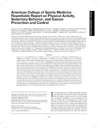 Sports medicine doctors care for sports teams, individual athletes, and other physically active people. Pdf American College Of Sports Medicine Roundtable Report On Physical Activity Sedentary Behavior And Cancer Prevention And Control