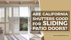 Plantation shutters designed to work with sliding doors or as a room divider/partition. Are California Shutters Good For Sliding Patio Doors