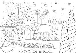Ausmalbild Weihnachten Lebkuchenhaus Ausmalbilder Weihnachten Weihnachtsbilder Zum Ausmalen Malvorlagen Weihnachten