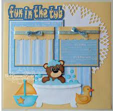 These two little girls get water everywhere when they are in the bathtub. 110 Bath Time Ideas Baby Scrapbook Scrapbooking Layouts Baby Baby Scrapbook Pages