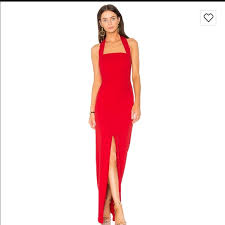 Long Red Gown From Revolve By Nookie Xs
