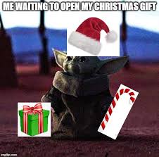 Have you ever seen a cuter image or a more perfect representation of what moms look like while they're wearing their pajama sets, holding their giant reindeer mugs, and watching you open presents on christmas morning? Baby Yoda Imgflip