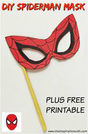 Spiderman Mask With Free Template Spiderman Mask Mask For Kids Spiderman Craft