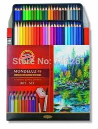 Us 29 8 1 Pack Mondeluz 48 Colors Water Soluble Pencils Aquarell Drawing Water Color Pencil With Sharpener And Brush Koh I Noor Pen On Aliexpress