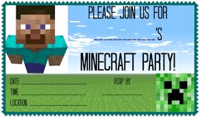 Print out the ten cards and instructions and pass out to your party guests. Great Ideas For A Minecraft Birthday Party Momof6