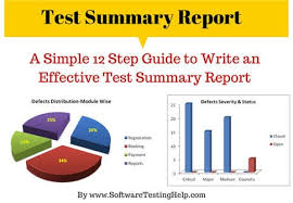 how to write an effective test summary report download