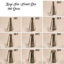 Large Fine / French Star Pastry Tips Choose the Size You - Etsy