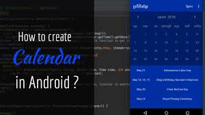 Android Quickstart How To Create Calendar View In Android Application Application Android Android Tutorials Calendar View
