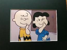 Lucille van pelt is a fictional character in the syndicated comic strip peanuts, written and drawn by charles schulz. Charlie Brown Lucy Van Pelt Peanuts 8 X 10 Mat Print Great Minds Think Alike Ebay