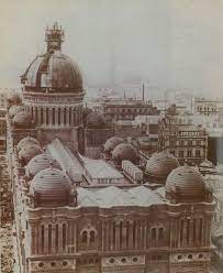 1898 The Exquisite Central Copper Clad Dome Under Construction Qvb Sydney Australia History Victoria Building Sydney City