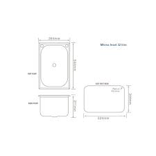 milena skinny mini inset laundry tub