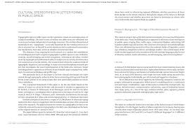 Total number of letters in the alphabet. Pdf Cultural Stereotypes In Letter Forms In Public Space