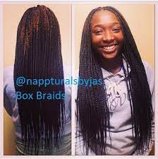 Long Box Braids We Used 4 Packs Of Xpressions Hair Styled By Me Jas Long Box Braids Braid Styles Braids
