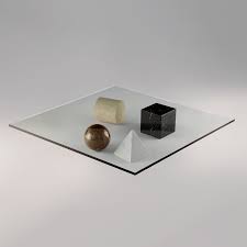 Nested teak cube coffee tables. Martinelli Luce Vignelli Metaforma Coffee Table Stardust