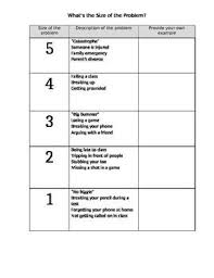 Size Of The Problem Worksheet For Teens Problem Solving Activities Social Skills Groups Problem Solving