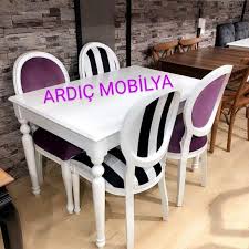 Modern bir masa modeli ile. Mutfak Masa Sandalye 4 Kisilik Ardic Masa Sandalye