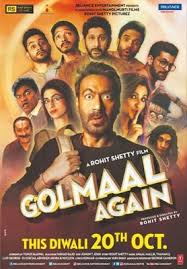 Golmaal Again Movie Poster 1514232 Movieposters2 Com Golmaal again aka golmaal 4 is the fourth installment of the golmaal series, directed by rohith the movie is all about four quirky friends who happen to move back to their old neighbourhood in a. golmaal again movie poster 1514232