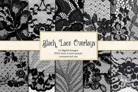 Black Lace Overlays Transparent Digital Paper Scrapbooking Clip Art Embellishments Digital Floral Gothic Lace Png Vintage Lace Clipart Digital Paper Lace Overlay Overlays