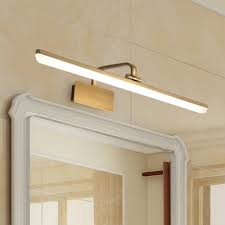 In terms of light quality and energy efficiency, fluorescent, halogen, and led lights will last longer and save electricity over the long term. Modern Style Armed Led Bathroom Vanity Light In Satin Gold Led Lights