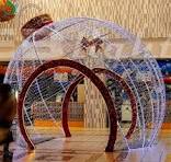 Large Christmas 3D Ball Motif Lights for Shopping Mall ...