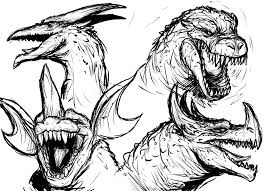 Earth Defenders Sketch Drawing Godzilla Be sure to add a background too! earth defenders sketch drawing godzilla