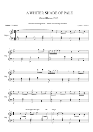 And the truth is plain to see.' but i wandered through my playing cards. A Whiter Shade Of Pale Sheet Music For Recorder Solo Musescore Com