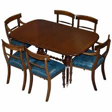 C1735d table, 4 chairs and bench. Rrp 9100 Brights Of Nettlebed Burr Walnut Regency Extending Dining Table Chairs Royal House Antiques