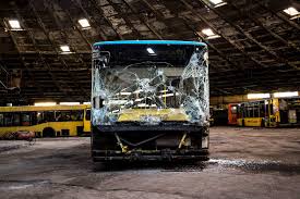 Autobús es un aféresis de la palabra griega autos y de la latina ómnibús. Autobus Park No 7 Kyiv S Soviet Modernist Vehicle Graveyard