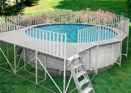 Concrete is also slip resistant, making it a safer construction choice when building a pool. Prefab Decks For Above Ground Pools Cheap Buy Online