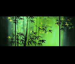Chinese Bamboo Painting Chinese Bamboo Paintings Stretched Canvas Wall Art Feng Shui Paintings Painting Canvases