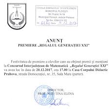 Subiecte concurs ocuparea postului de contabil sef cu1/2 norma scoala generala: Septembrie 2014 Scoala GimnazialÄƒ Sfanta Vineri Ploiesti