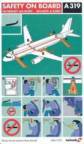 Swissair A319 1996 In 2020 Airplane Safety Cards Safety
