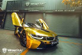 2011 bmw m3 frozen black. Bmw I8 Gold Chrome Wrap Wrapstyle