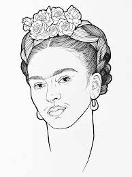 Lindacatarina Com Wp Content Uploads 2015 03 Frida Kahlo Lines Wip 1200x1600 Png Frida Kahlo Drawing Frida Tattoo Frida Kahlo Art