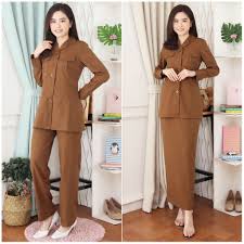 Setelan baju celana kerja wearpack safety imj uk. B V Blazer Pns Asn Seragam Pns Pemda Baju Dinas Setelan Jas Pdh Wanita 7005 Coklat Tua Gelap Pemda Shopee Indonesia
