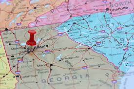 Atlanta In World Map 36 Georgia Map World Map Macro Stock Photos, Pictures & Royalty-Free Images  - Istock