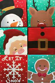 Original mixed media cereal box painting so glad you stopped by by dudadaze, $45.00. Christmas Canvas Painting Ideas For Preschoolers Novocom Top