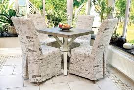 Ireland and uk delivery approx. Small Dining Space In A Sunroom Dining Room Chair Covers Dining Chair Covers Dining Room Style