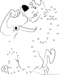 Connect The Dots Funny Power Of Scooby Doo Worksheet Dot To Dots Page Dot To Dot Printables Alphabet Coloring Pages Connect The Dots