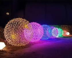 Big Christmas Light Balls For Outside Decoration Ball Lights Christmas Lights Outside Decorations