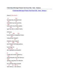 Dunia ku pasti tak berseri dan hidup tak menjadi kau bagiku. Chord Dan Lirik Lagu D Masiv Feat Iwan Fals Satu Satunya By Chord Zila Issuu